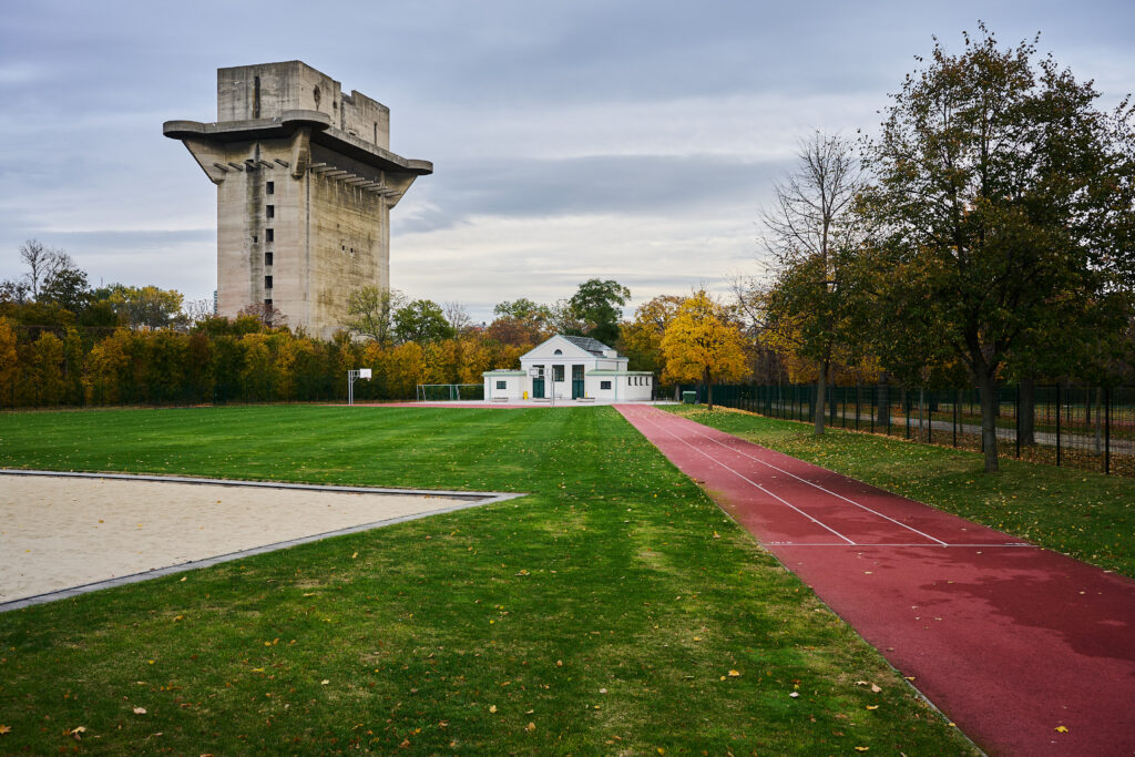 Der Sportplatz Auwiese im Augarten wird nur selten benutzt. 